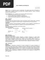 B.Pharmacy IY - R17 - Remedial Maths PDF