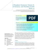Calcium and Phosphate Hormones: Vitamin D, Parathyroid Hormone, and Fibroblast Growth Factor 23