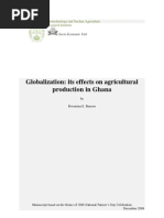Download Globalization its effects on agricultural production in Ghana by Kwamina Banson SN49010482 doc pdf
