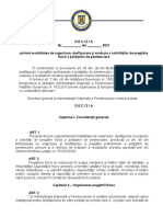 Proiect - Decizie privind modalitatea de organizare, desfăşurare şi evaluare a activităţilor de pregătire fizică a polițiștilor de penitenciare