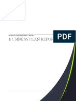 Business Plan Report: Introduction To Business - Bus201