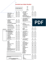 DIDM Murder/Homicide Case Folder Checklist