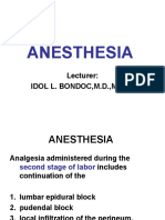 ANESTHESIA in OBSTETRICS