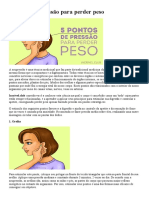 5 Pontos de Pressão para Perder Peso