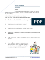 Grade 4 Word Problems Fractions A