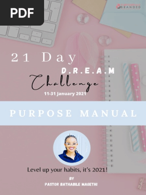 21 Day D R E A M Challenge January 2021 Manual Gratitude Prayer