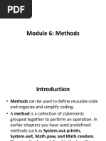 Module 6: Methods