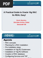 A Practical Guide To Oracle 10g RAC Its REAL Easy!: Gavin Soorma, Emirates Airline, Dubai Session# 106