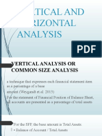 Vertical and Horizontal Analysis