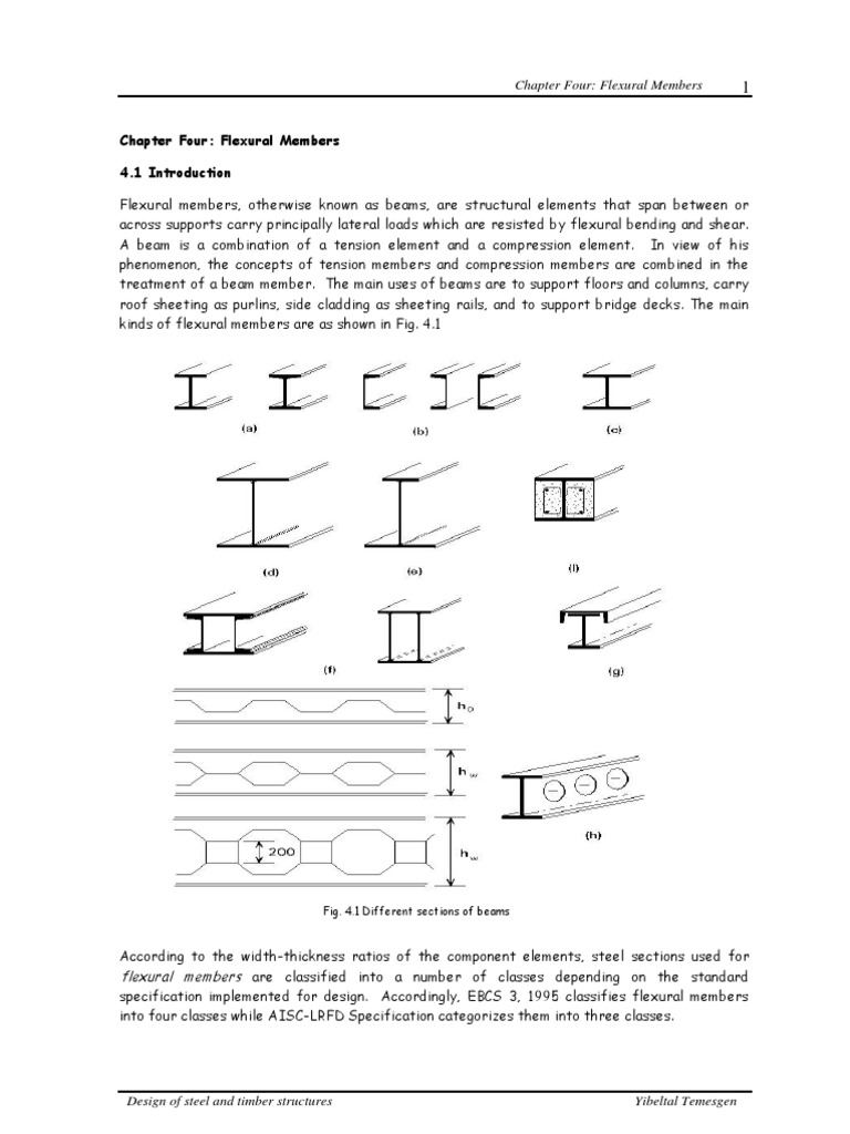 Flexural Members in Steel Design | PDF | Buckling | Bending