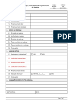 Solicitação Análise Crítica e Acompanhamento Da Mudança Modelo