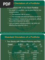 Standard Deviation of A Portfolio