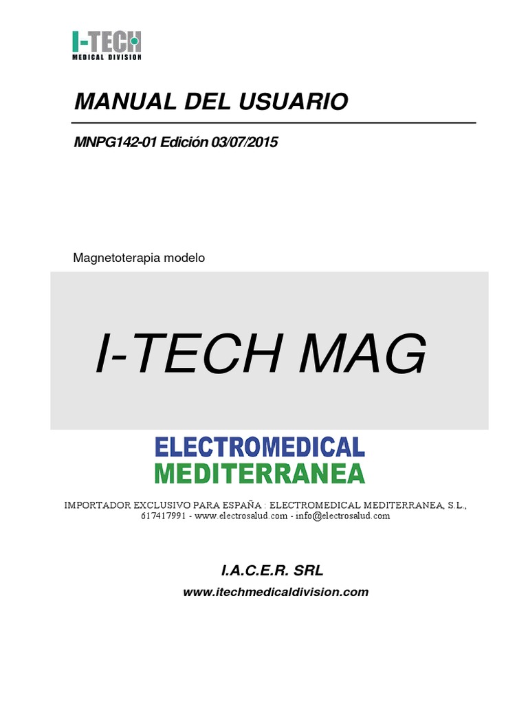 Magnetoterapia portátil MAG 1000 I Tech