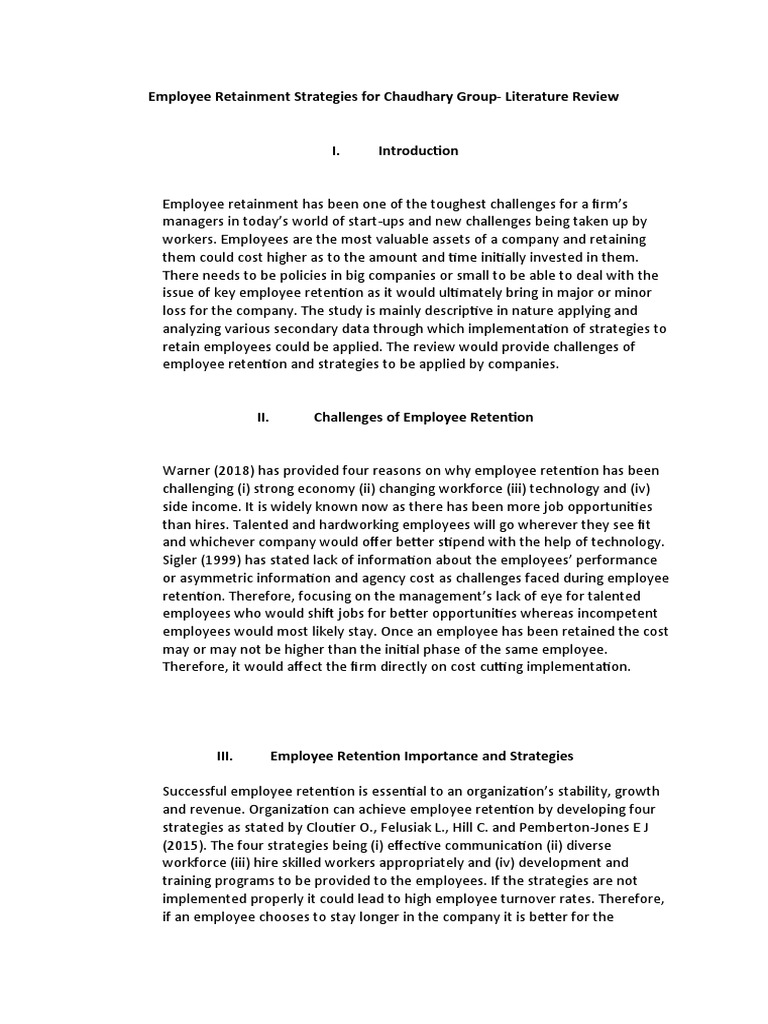 Employee Retainment Strategies Overview | PDF | Employee Retention ...