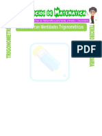 Problemas Con Identidades Trigonométricas para Tercero de Secundaria