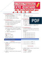 Criterios de Divisibilidad para Sexto de Primaria