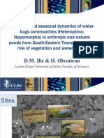 (2013 WSEAS) Ilie&Olosutean - Structure and Seasonal Dynamics of Water Bugs Communities