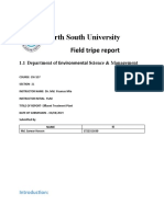 North South University: Field Tripe Report