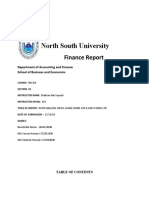 North South University: Finance Report