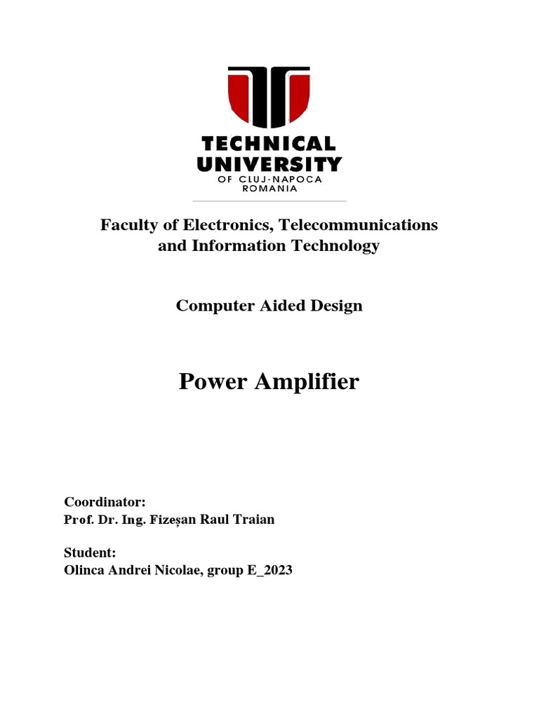 Power Amplifier Circuit Design Guide | PDF | Operational Amplifier ...