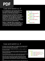 13-Case and Switch VS If