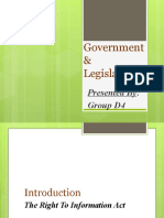 Goverment & Legislation RTI