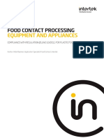 Intertek White Paper - Food Contact Compliance For Food Processing Equipment and Appliances