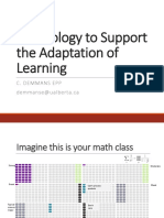Technology to Support Adaptation of Learning