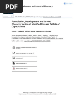 Formulation, Development and in Vitro Characterization of Modified Release Tablets of Capecitabine