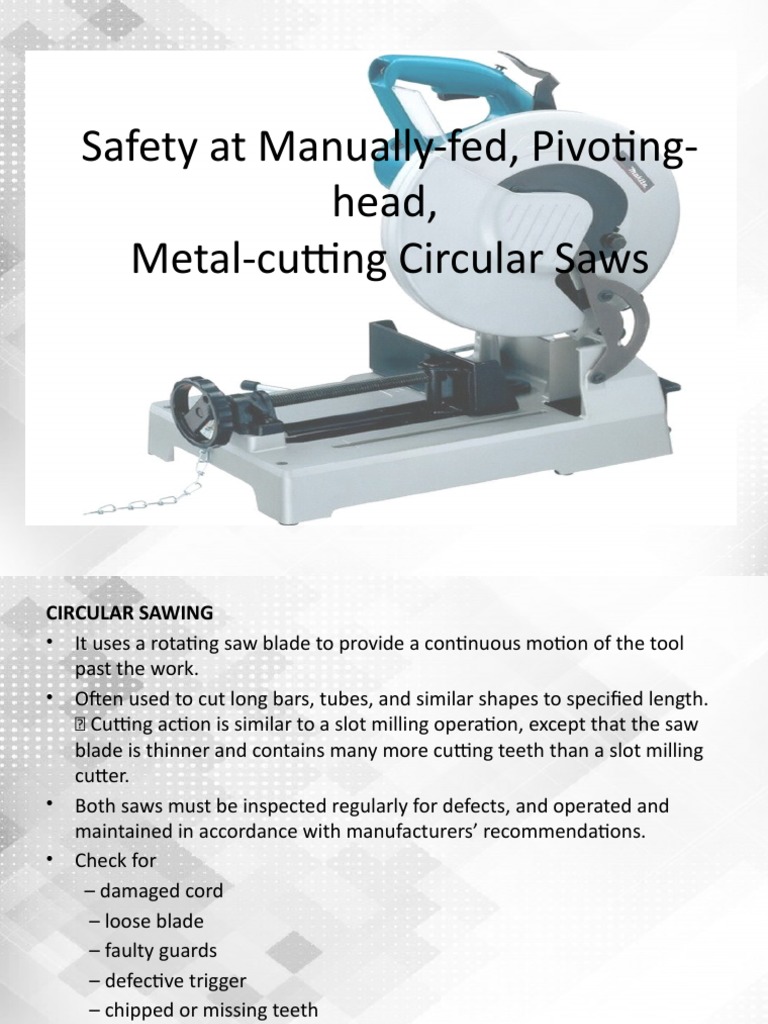 Safety Procedures and Safeguards for Operating ManuallyFed, Pivoting