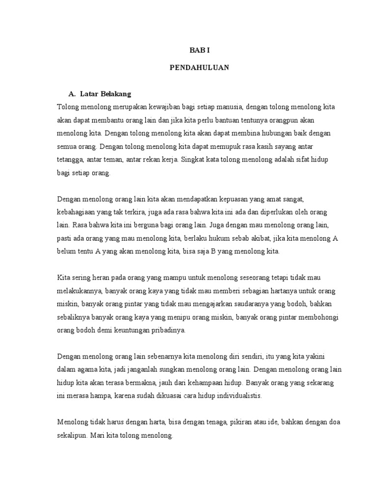 Bab I Tolong Menolong