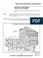 Technical Service Information: Chrysler 45Rfe/55Rfe