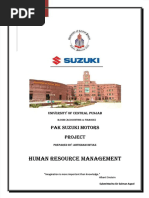 PDF HRM Project Pak Suzuki Motors DD - PDF