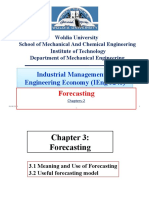 Forecasting: Industrial Management & Engineering Economy (Ieng 5241)
