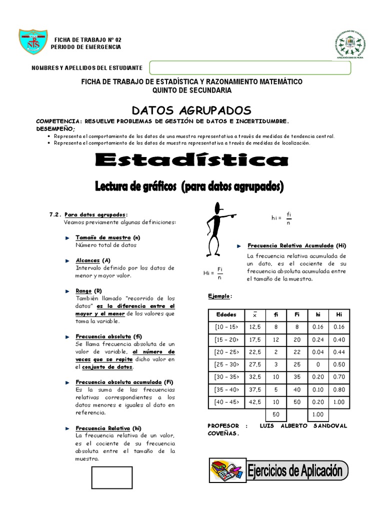 Ejercicios de Estadística para Secundaria | PDF | Probabilidades y ...