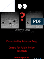 Sukanya Garg: Centre For Public Policy Research (WWW - Cppr.in)