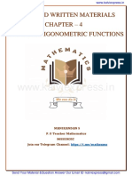 12th Chapter 4 Maths Hand Written Material - MR S.Manikandan