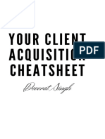 Your Client Acquisition Cheatsheet: Devvrat Singh