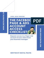 The Facebook Page & Ads Account Access Checklist