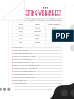 Goal Setting Worksheet