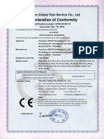 Declaration of Conformity: Shenzhen Global Test Service Co., LTD