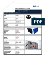 Led Screen Specification: Technical Sheet