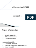 Materials Engineering EF 122