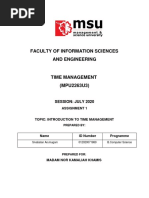 ASSIGNMENT 1 - Time Management