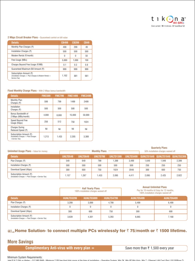 Affordable Internet Plans with Savings | PDF | Finance & Money Management