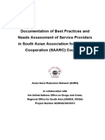 Documentation of Best Practices and Needs Assessment of Service Providers in South Asian Association For Regional Cooperation (SAARC) Countries