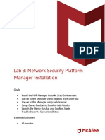 Lab 3: Network Security Platform Manager Installation