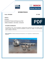 Informe Tecnico de Bomba, Inyectores, Riel Ot 6750