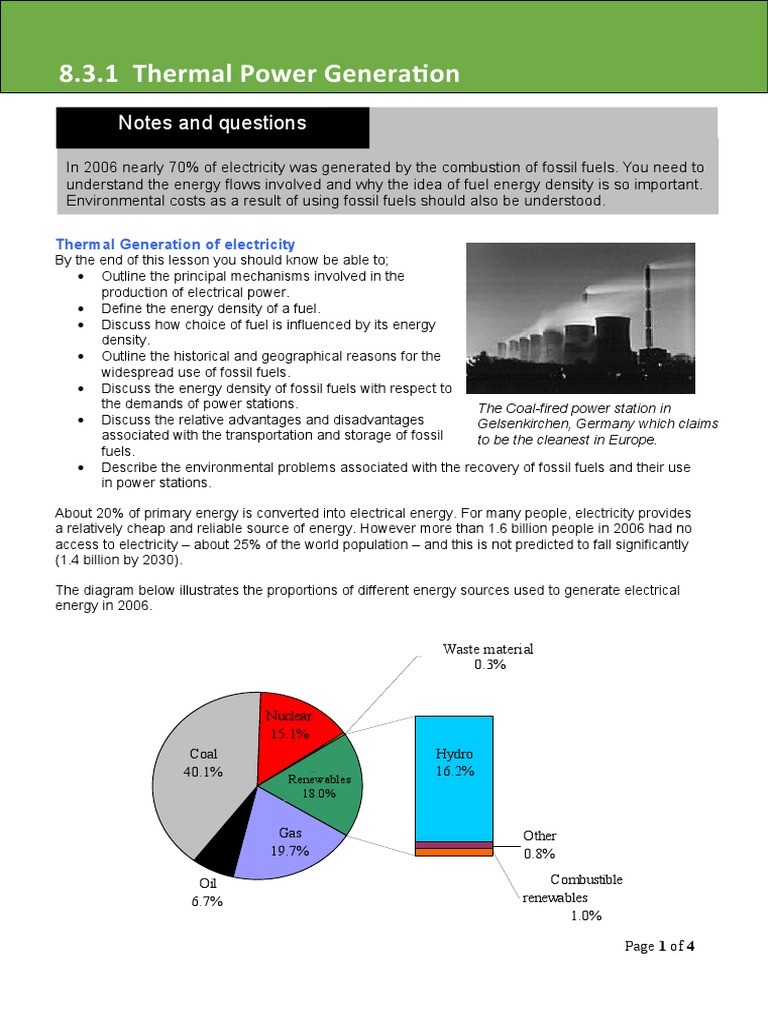 Cleanest Coal Power Station in Europe | PDF | Power Station | Coal
