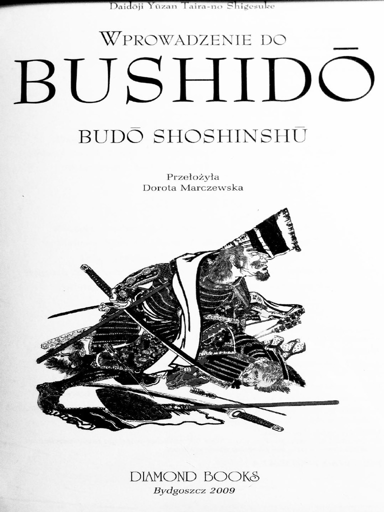 Wprowadzenie Do Bushido (Budo Shoshinshu) Ebook - Daidoji Yuzan